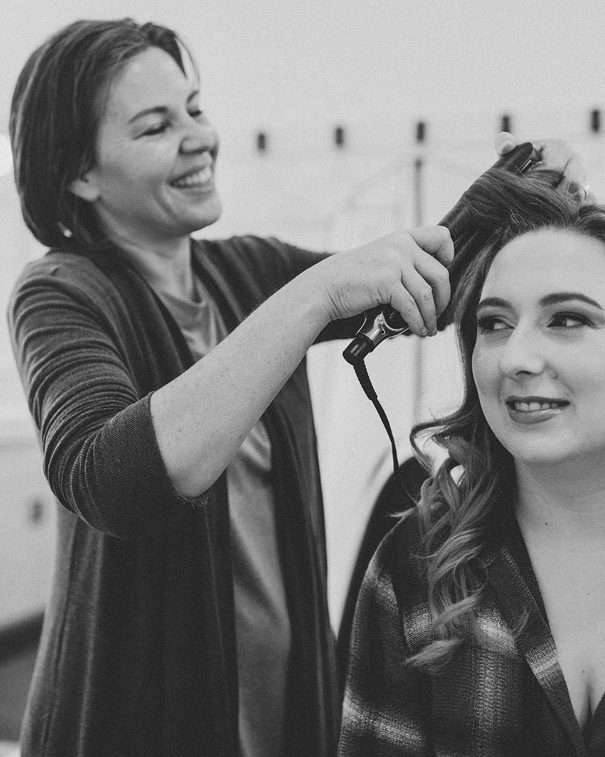 Close detail of hair cutting technique